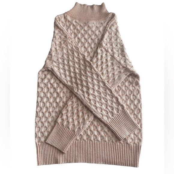 NWOT Knox Rose Woman’s Cream/Orange Turtleneck Sweater, Size XS - Picture 7 of 7